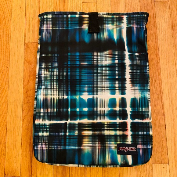 Jansport Padded Neoprene 15" Computer Laptop Notebook Sleeve Case w Velcro - Picture 1 of 6